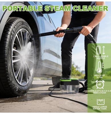 Poeuu 1500w Portable Steam Cleaner - Thumbnail 4
