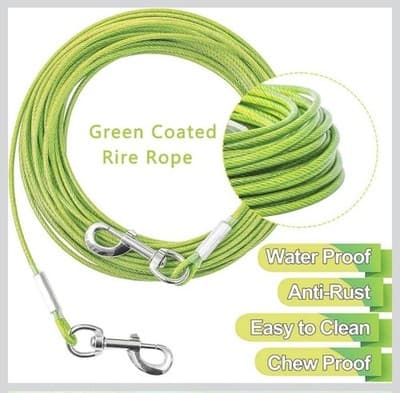 dog tie out cable 30 ft - Thumbnail 4