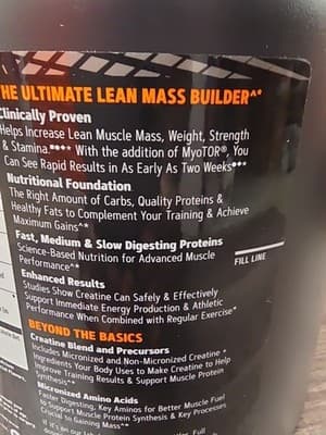 GNC Amplified Mass XXX Anabolic Mass Gainer 6 LBS Vanilla - Thumbnail 4