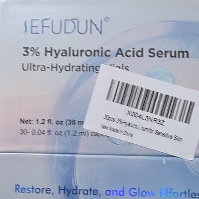SEFUDUN 3% Hyaluronic Acid Serum 1.2oz/36ml Hydrating Anti-Aging Skin Repair - Thumbnail 2