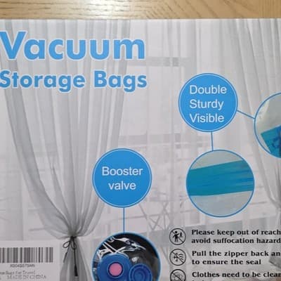 Vacuum Storage Bags Waterproof Anti-Dust Insect Protection Jumbo XL Medium - Thumbnail 2