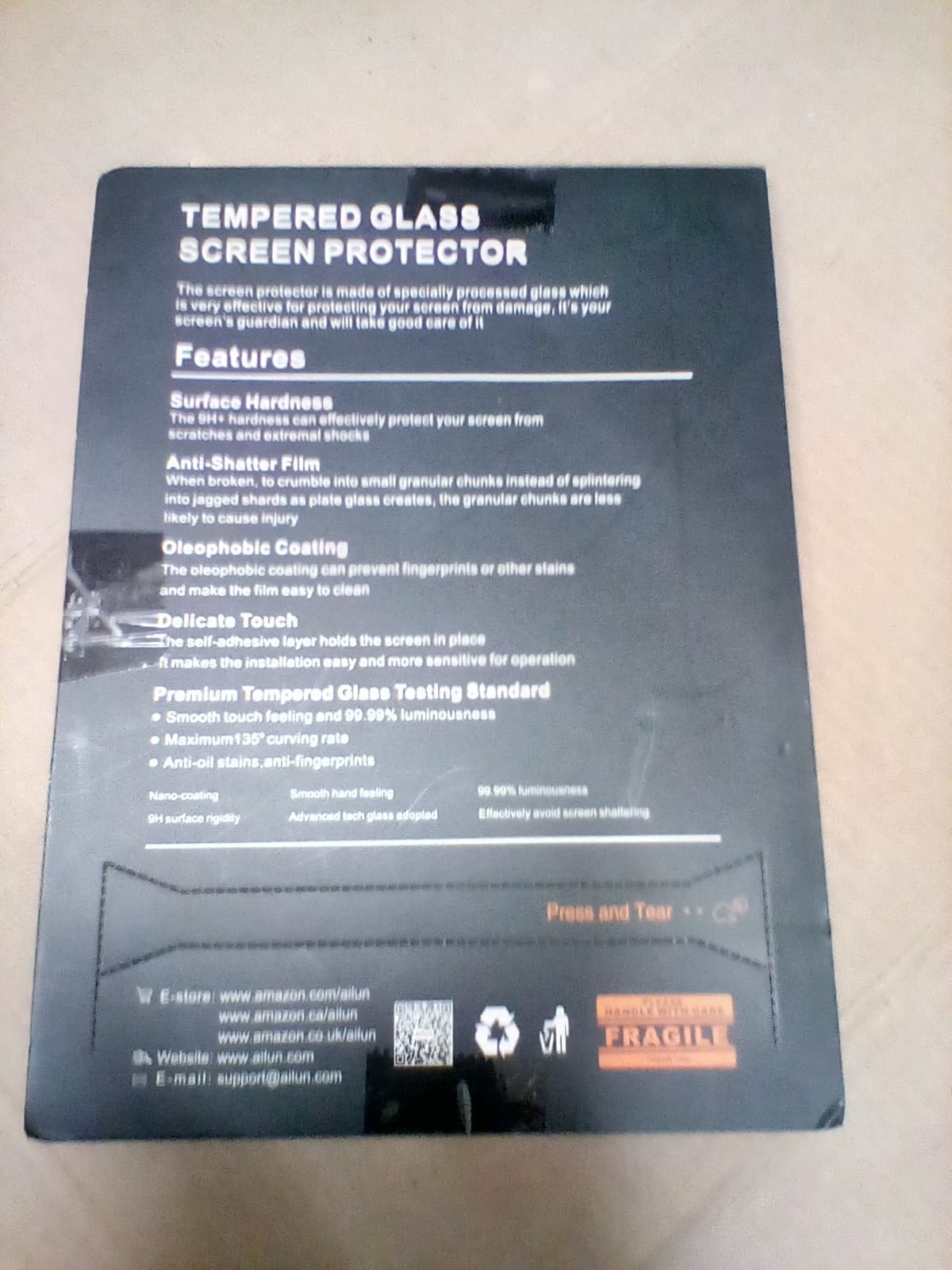 Ailun Tempered Glass Screen Protector for IPad 11th A16 2025 (11 inch),10th Gen 2022 (10.9 inch) - Thumbnail 3