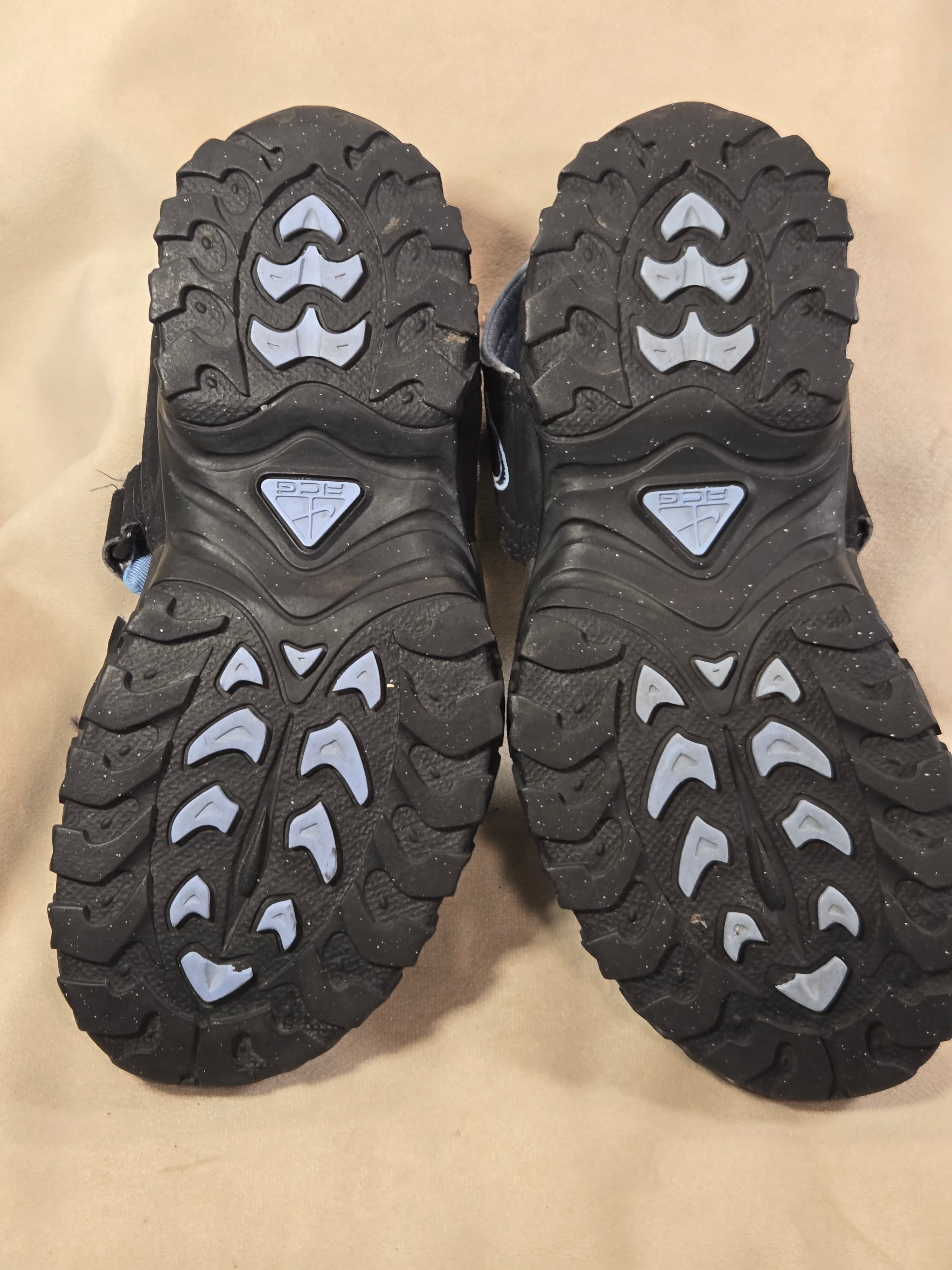 Nike ACG Air Deschutz Black Blue Adjustable Strap Sandals - Thumbnail 10