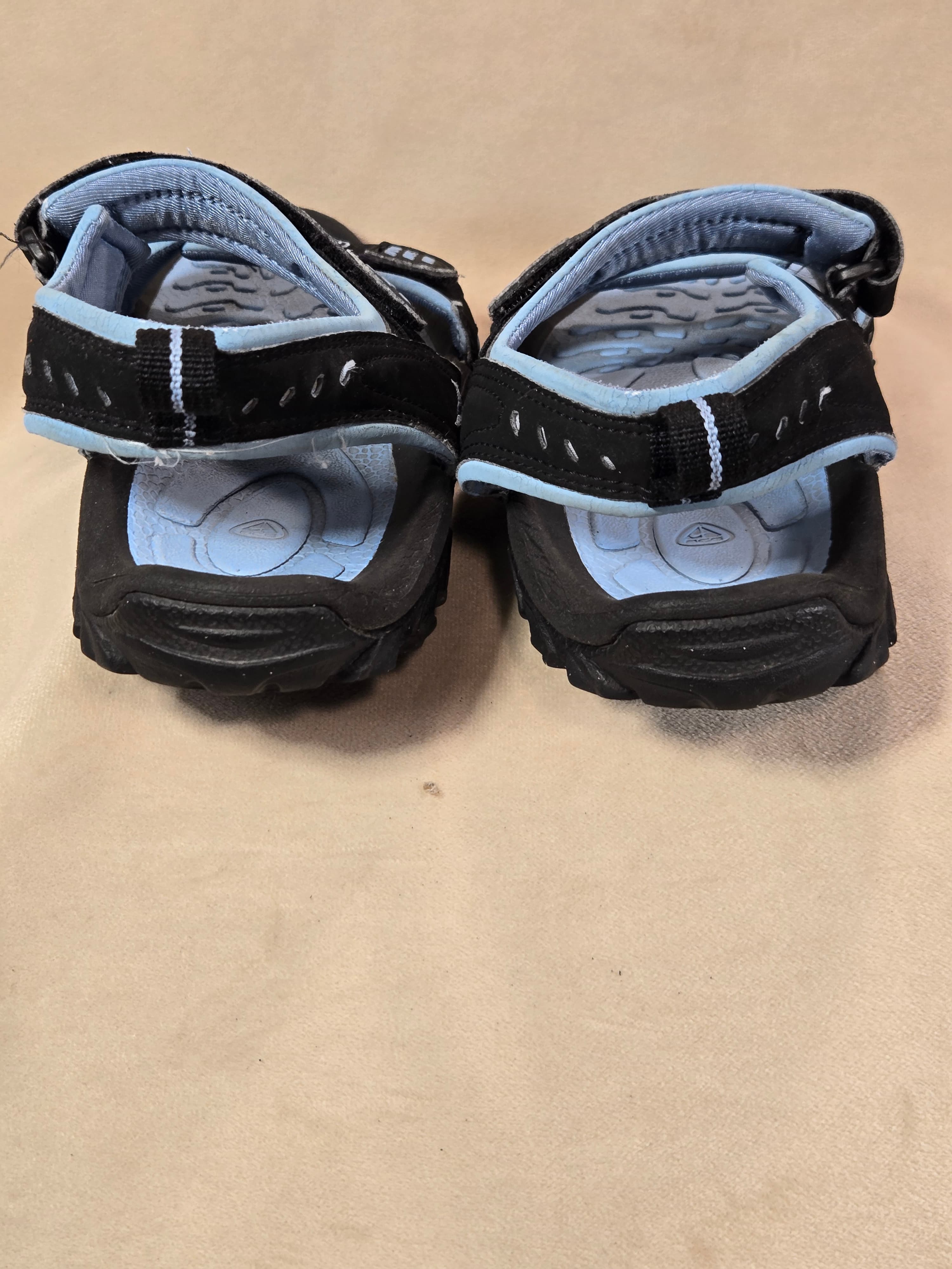 Nike ACG Air Deschutz Black Blue Adjustable Strap Sandals - Thumbnail 11