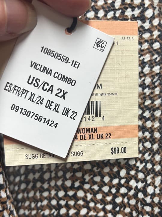 Anne Klein NWT Classy Drape Top - Plus Size 2X - Thumbnail 2