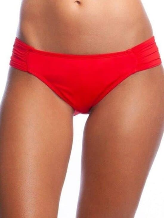 La Blanca L108769 Womens Flame Island Goddess Side Shirred Hipster Bottom Sz 10 - Thumbnail 3