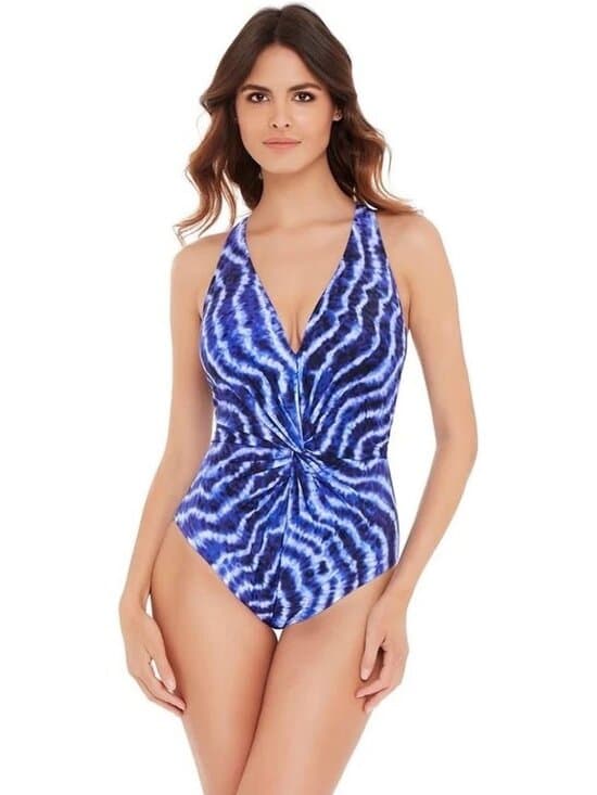 NWT MagicSuit Women's Swimwear Force of Nature Drew Tummy Control OnePiece Sz 10 - Thumbnail 3