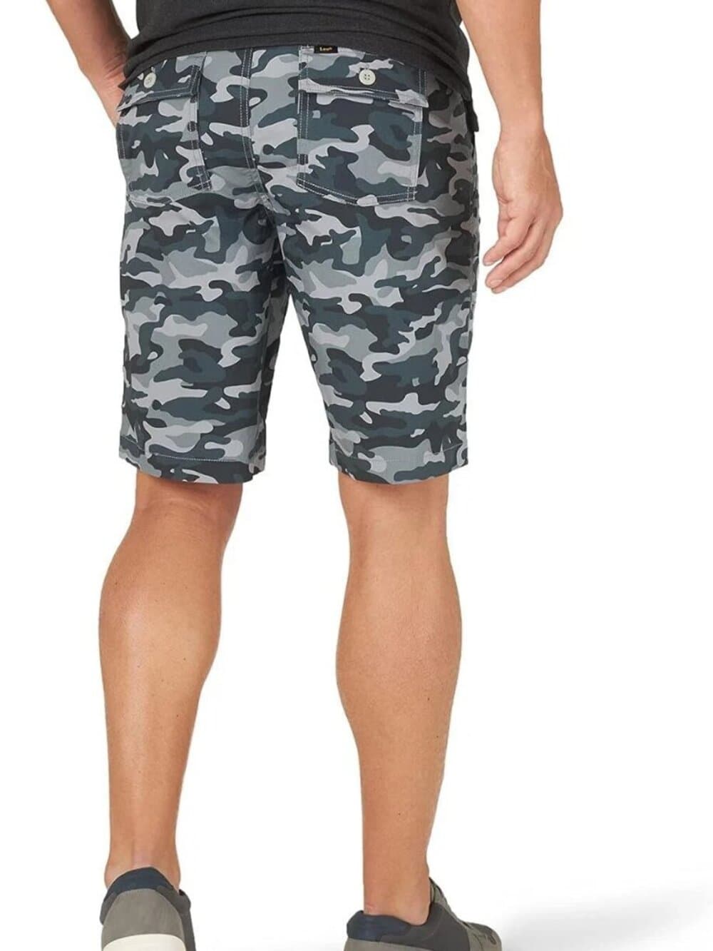 Lee Men's Extreme Motion Deep Pocket Utility Shorts - 38 - Grey Camo - Thumbnail 2