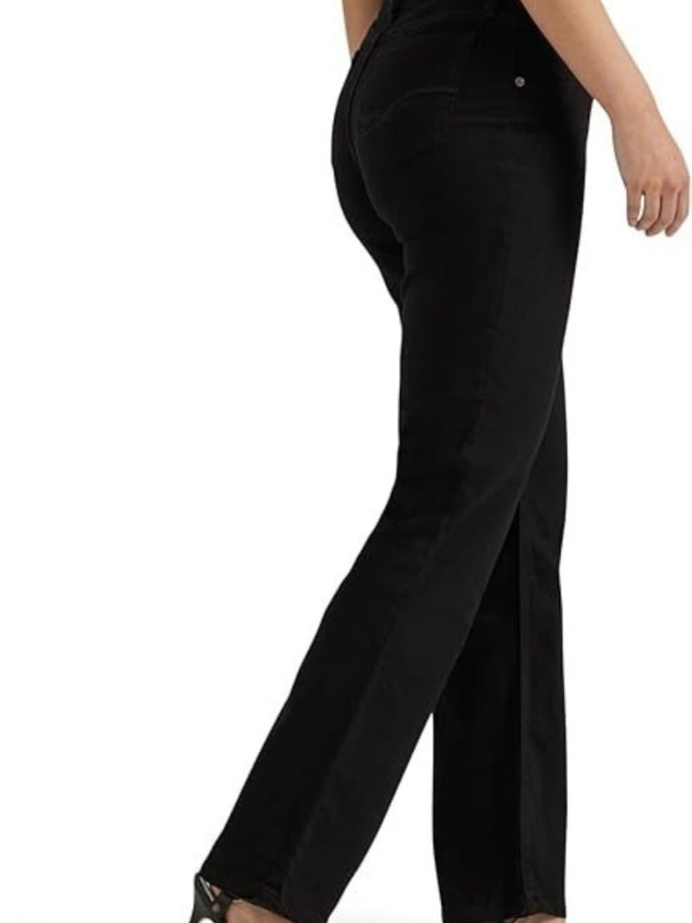 Lee Riders Jeans Women's 8P Black Classic Fit Denim Straight Leg NWT - Thumbnail 2