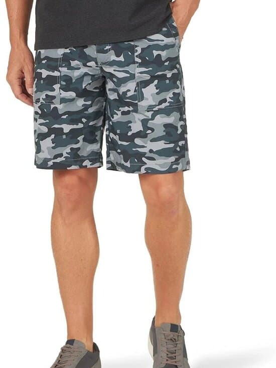 Lee Men's Extreme Motion Deep Pocket Utility Shorts - 38 - Grey Camo - Thumbnail 4