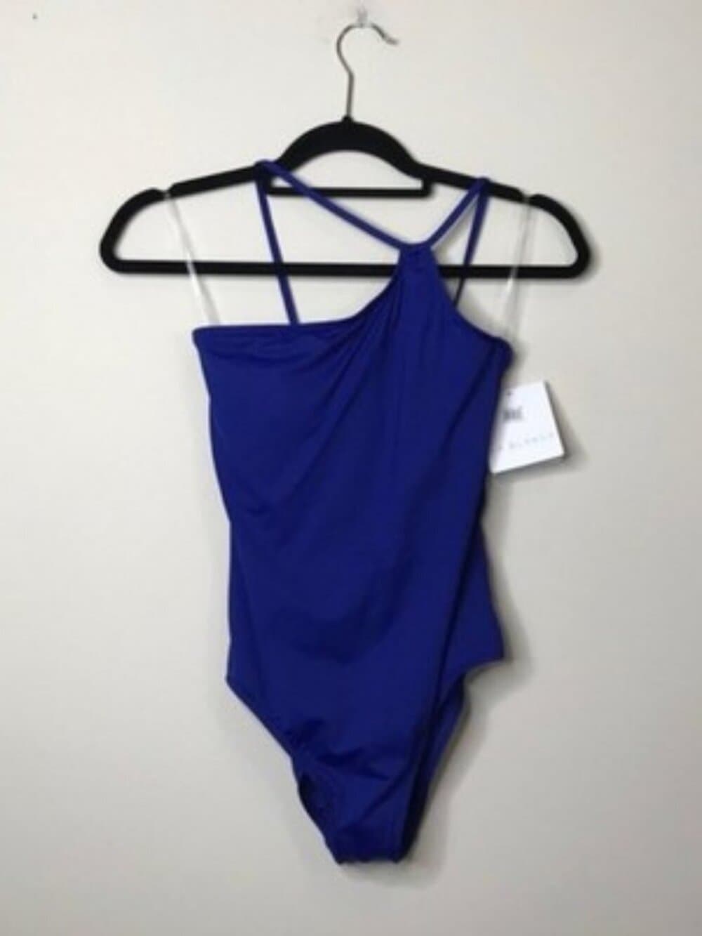 LA BLANCA WOMEN'S ISLAND GODDESS SHOULDER MIO ONE PIECE SWIMSUIT, BLUEBERRY, 4 - Thumbnail 5