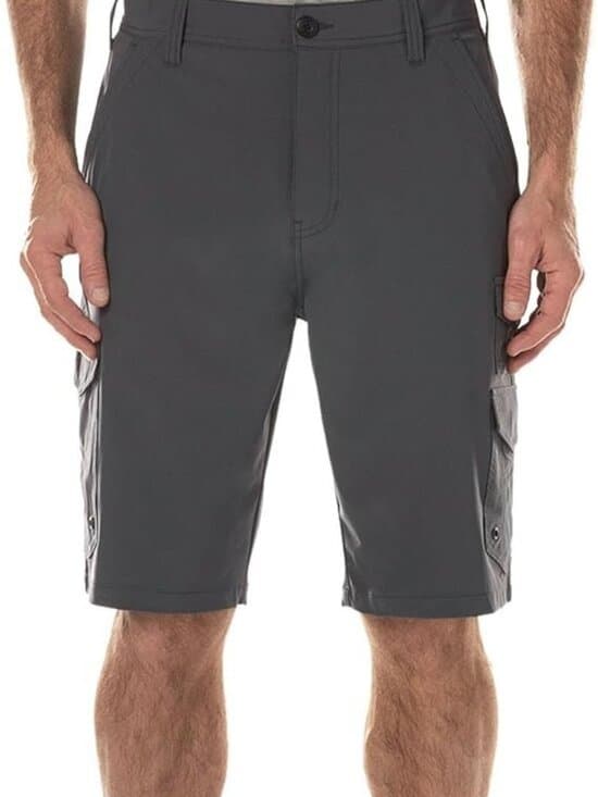 Iron Co. 4-Way Stretch Hybrid Cargo Short Size 38 Greystone - Thumbnail 4