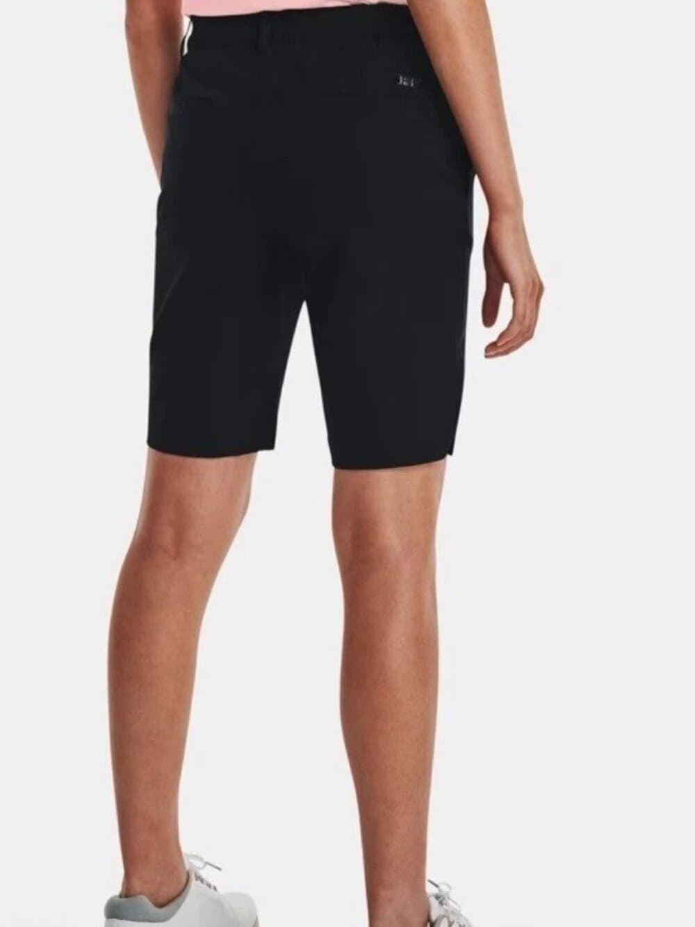 $75 Under Armour Women’s Links Golf 9” Shorts- Black - Size: 4 (28”W) - NEW - Thumbnail 2