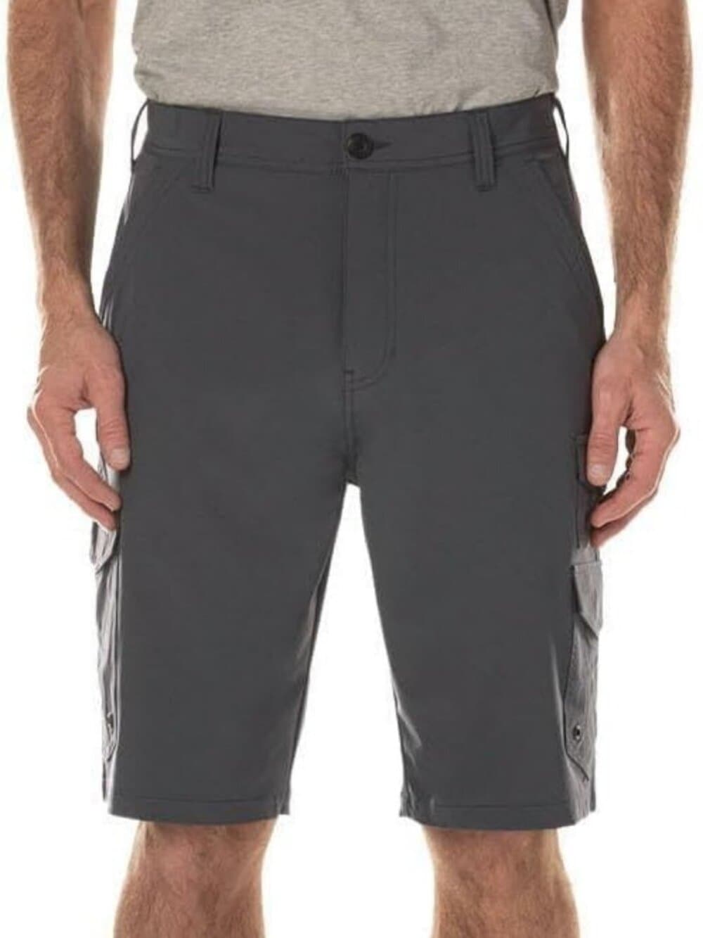 Iron Co. 4-Way Stretch Hybrid Cargo Short Size 38 Greystone - Thumbnail 2