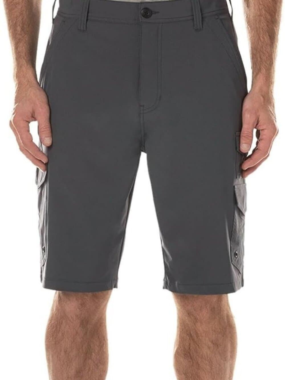 Iron Co. 4-Way Stretch Hybrid Cargo Short Size 38 Greystone - Thumbnail 3