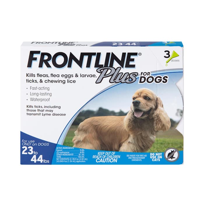 Frontline Plus Liquid Dog Flea and Tick Drops 9.8% Fibronil, 8.8% (S)-methoprene 0.05 Oz - Thumbnail 3