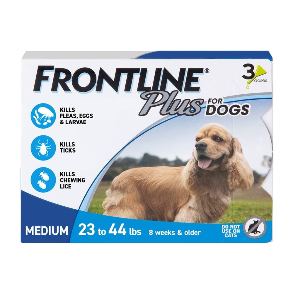 Frontline Plus Liquid Dog Flea and Tick Drops 9.8% Fibronil, 8.8% (S)-methoprene 0.05 Oz - Thumbnail 2