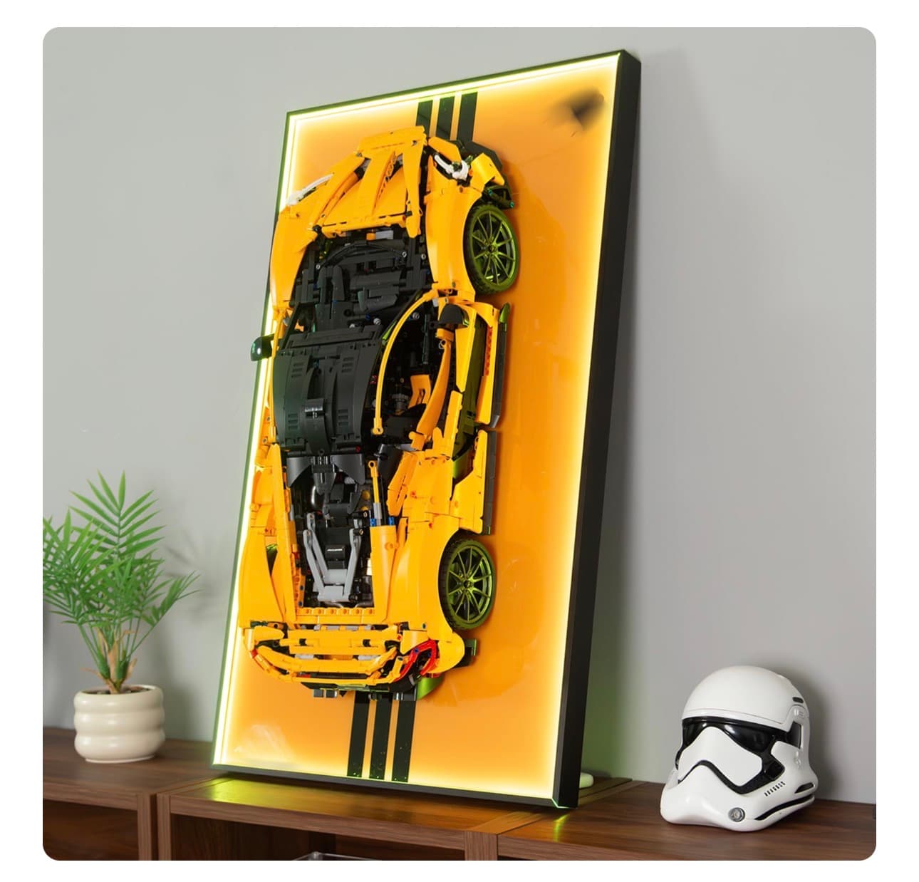 P1 McLaren Car LED Wall Art with Remote Control