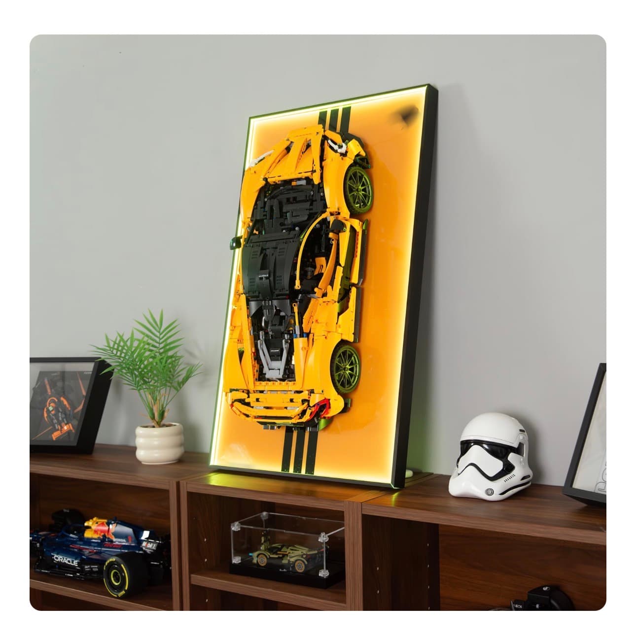 P1 McLaren Car LED Wall Art with Remote Control - Thumbnail 9