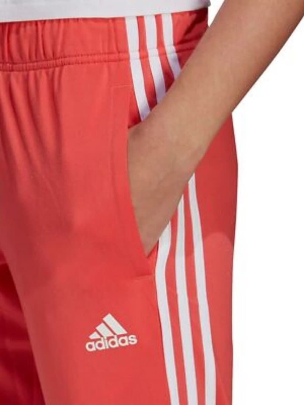 adidas womens Essentials Warm-up Slim Tapered 3-stripes Tracksuit Pants Sz XS - Thumbnail 2