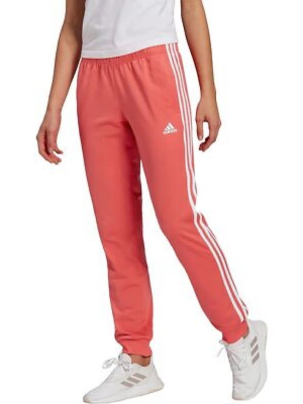 adidas womens Essentials Warm-up Slim Tapered 3-stripes Tracksuit Pants Sz XS - Thumbnail 5