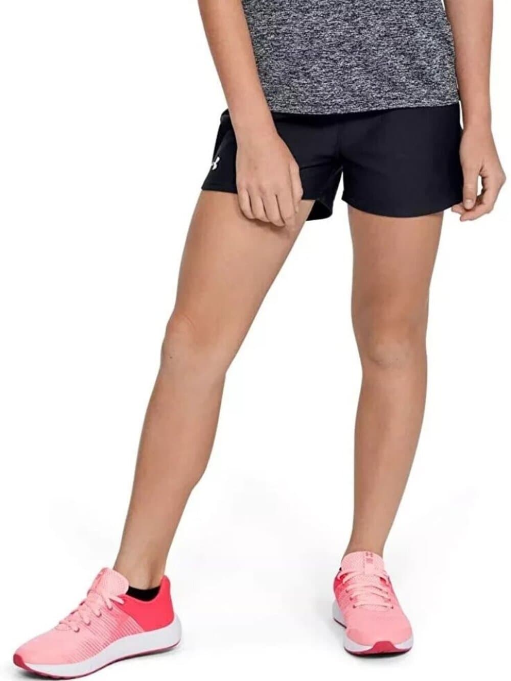 Under Armour Girls’ 184238 Play Up Workout Gym Shorts Size YMD - Thumbnail 3