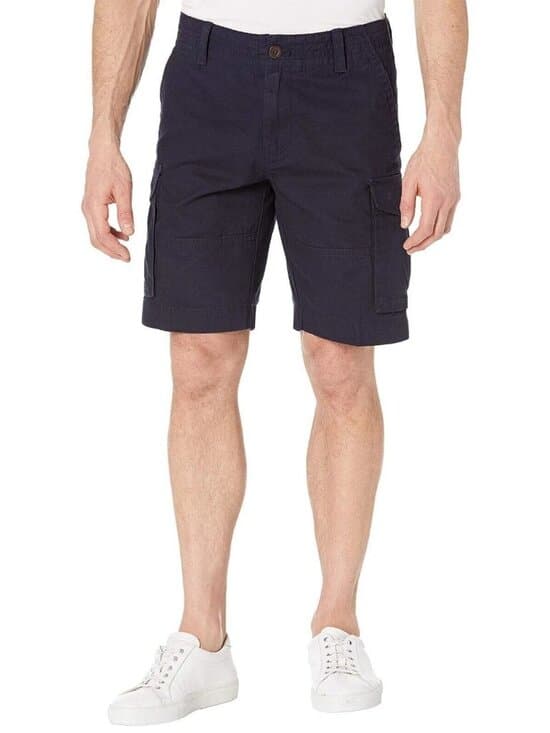 Tommy Hilfiger Men's Essential Solid Cargo Shorts Sky Captain 38 - Thumbnail 4
