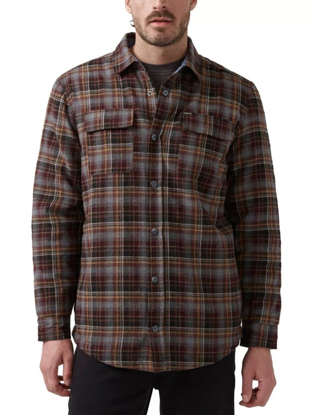 BUFFALO DAVID BITTON SHERPA-LINED SOQER MENS MEDIUM SHIRT/JACKET - Thumbnail 4