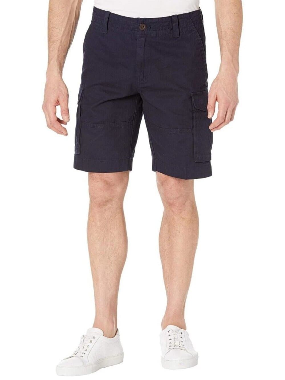 Tommy Hilfiger Men's Essential Solid Cargo Shorts Sky Captain 38 - Thumbnail 3