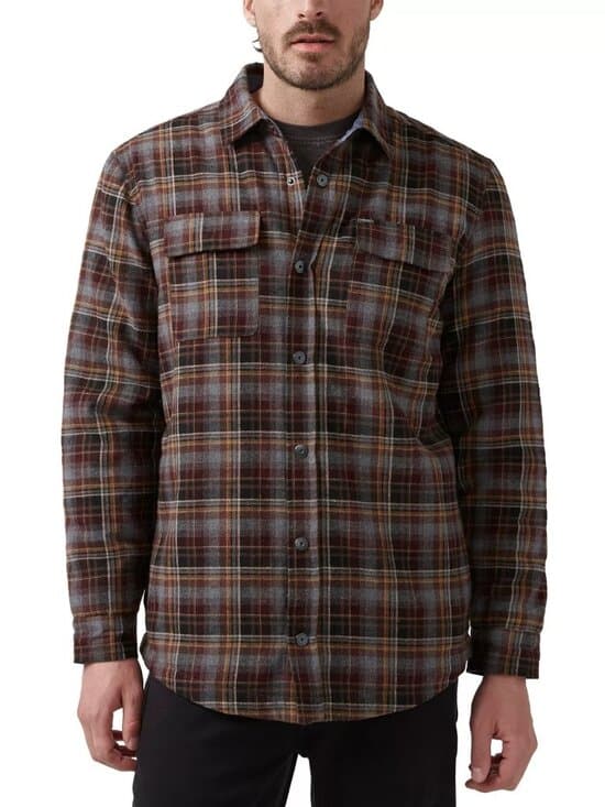 BUFFALO DAVID BITTON SHERPA-LINED SOQER MENS MEDIUM SHIRT/JACKET - Thumbnail 5