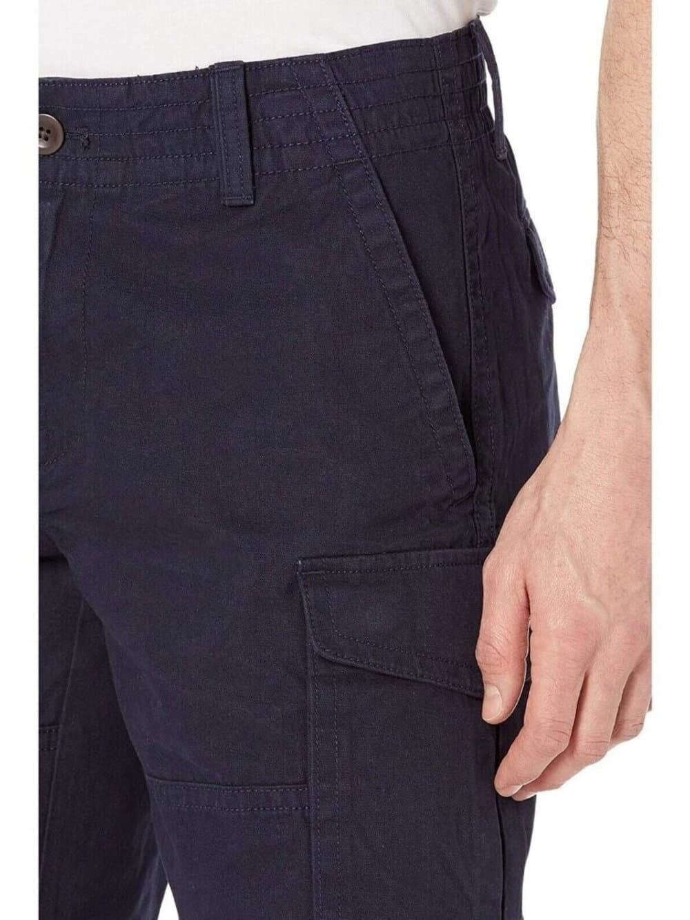 Tommy Hilfiger Men's Essential Solid Cargo Shorts Sky Captain 38 - Thumbnail 2