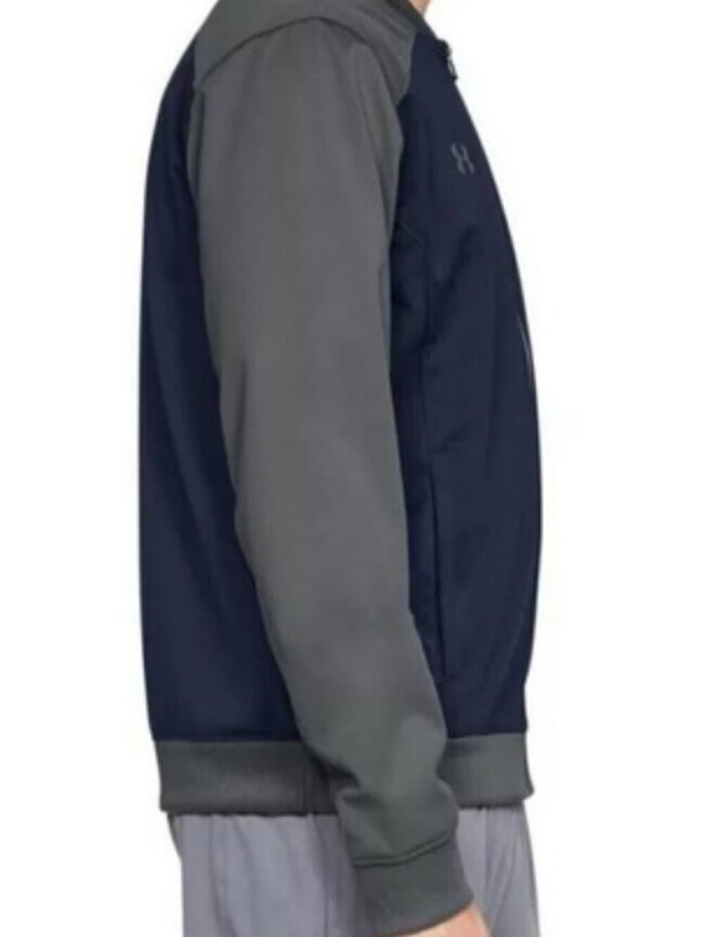Under Armour Men's Challenger II Track Jacket Midnight Navy/Graphite Size Large - Thumbnail 5