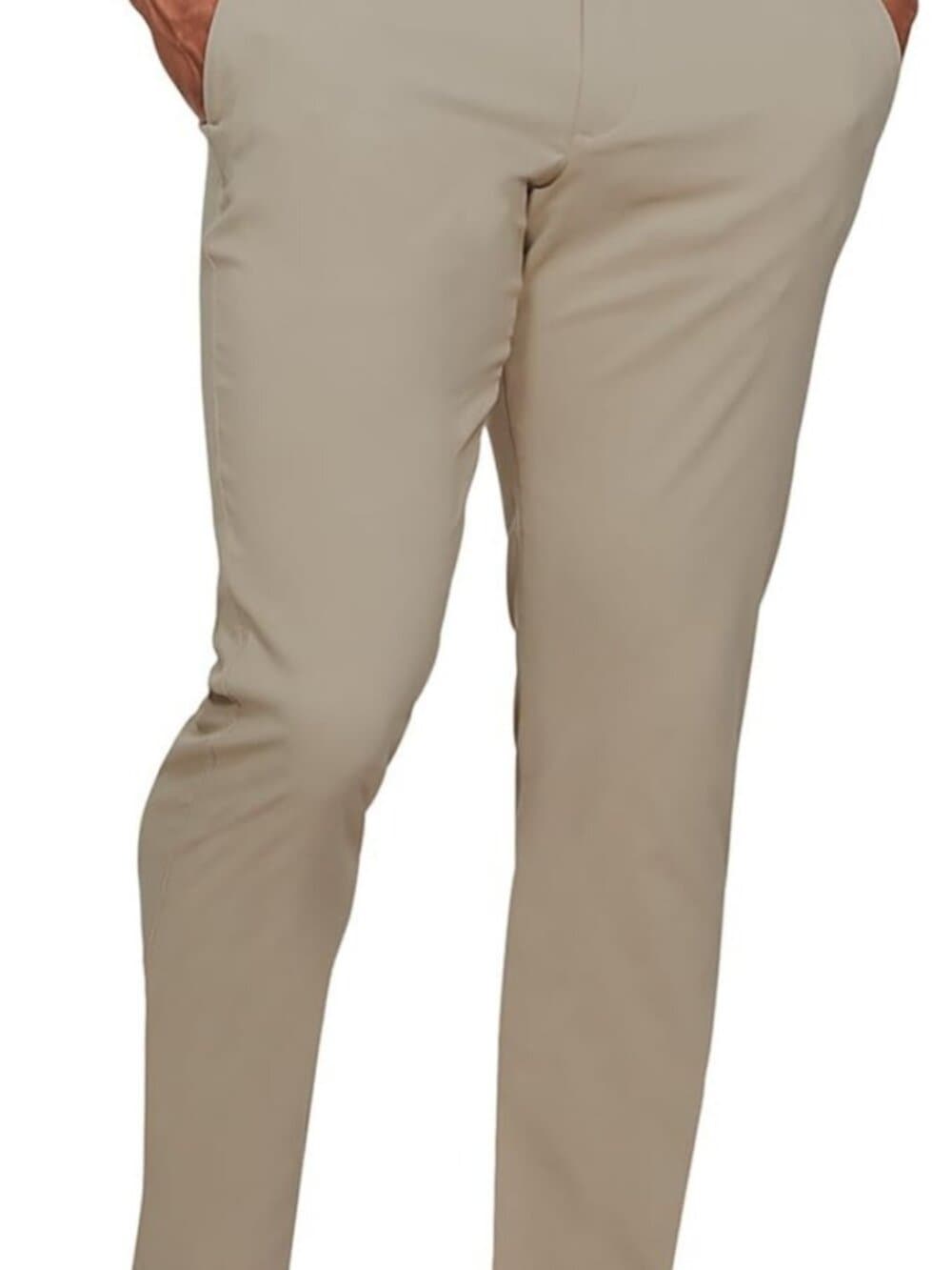 Under Armour Mens Golf Pants Performance Trousers Lightweight Beige 40/32 - Thumbnail 3