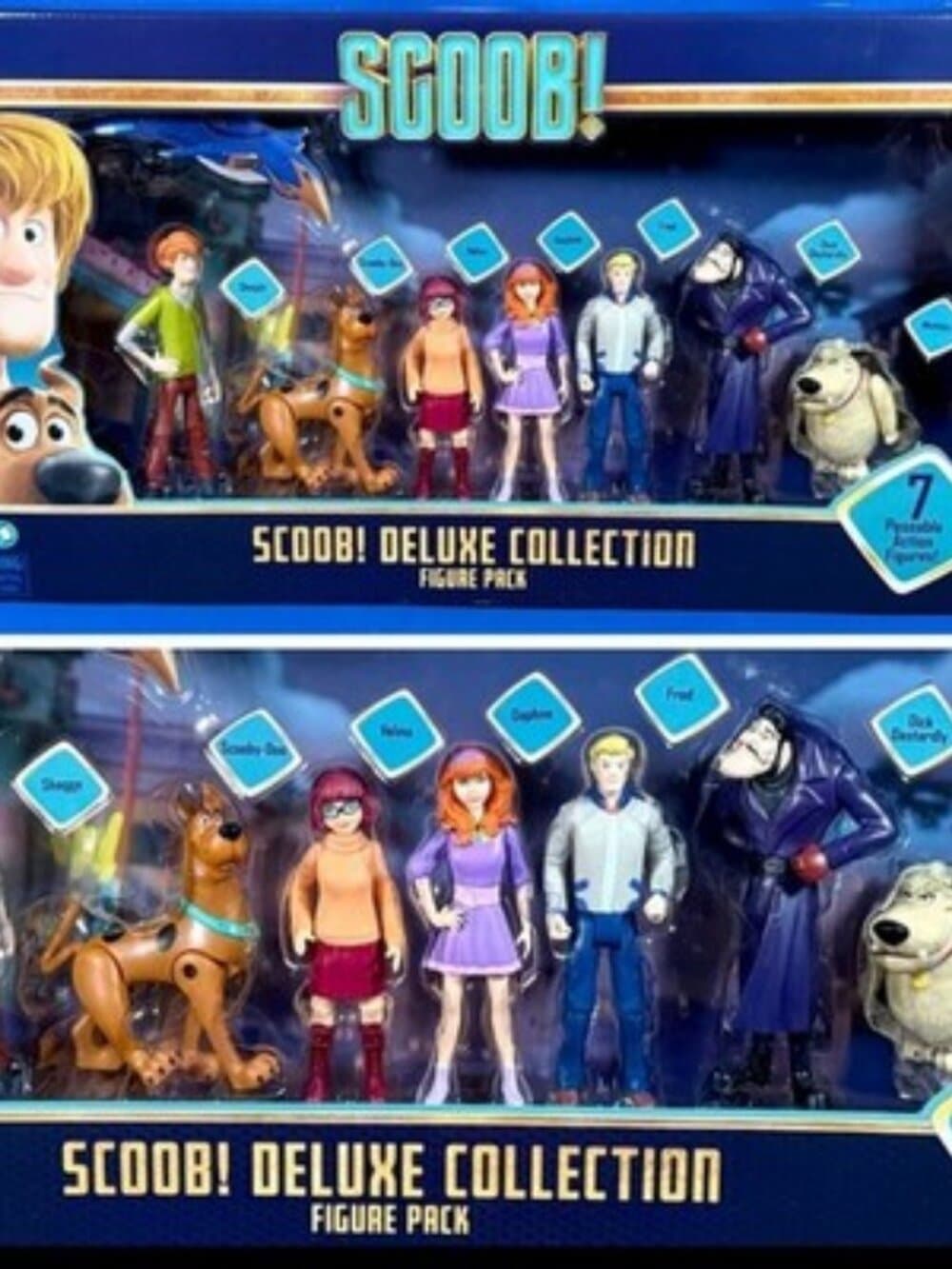 SCOOB! DELUXE COLLECTION - 7 Figures SCOOBY-DOO Dick Dastardly MUTTLEY Basic Fun - Thumbnail 2