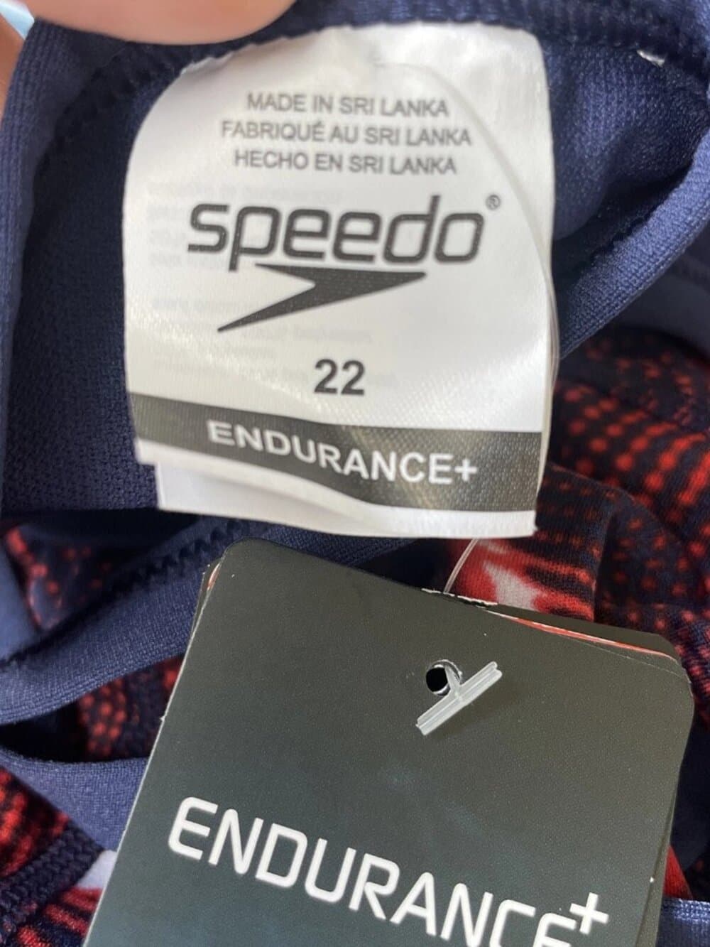 Speedo Endurance+ Flash Time Flyback One Piece Swimsuit Sz 22 Red NWT $84 - Thumbnail 2