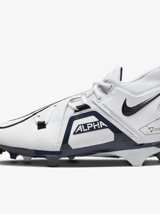 Nike Alpha Menace Pro 3 Football Cleats White Navy CT6649-108 Mens Size 16 NEW - Thumbnail 6