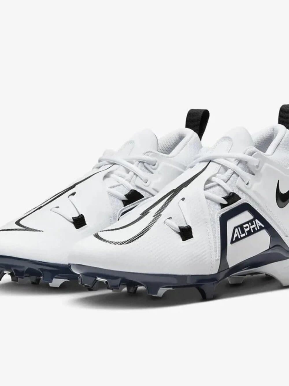 Nike Alpha Menace Pro 3 Football Cleats White Navy CT6649-108 Mens Size 16 NEW - Thumbnail 4