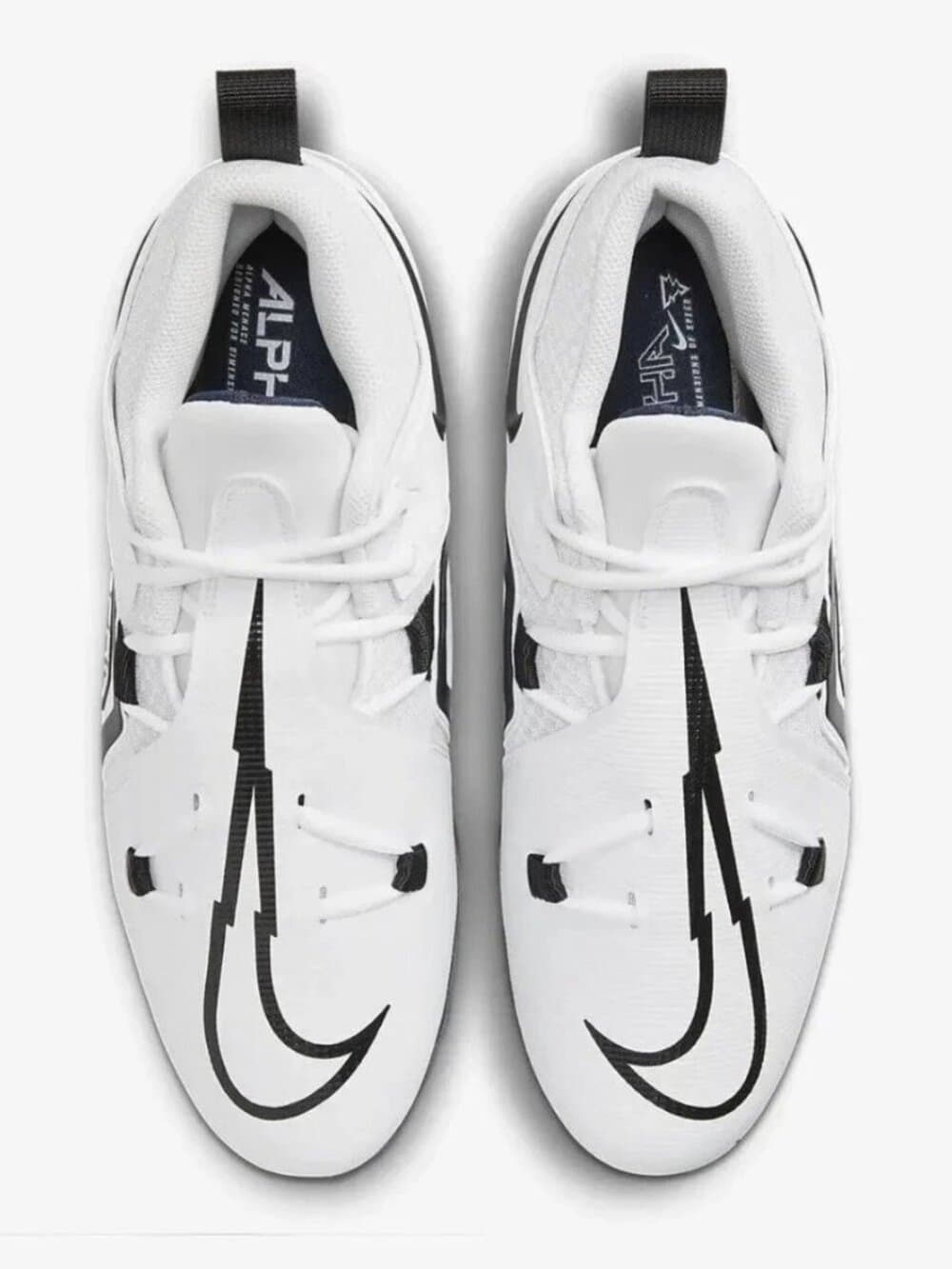 Nike Alpha Menace Pro 3 Football Cleats White Navy CT6649-108 Mens Size 16 NEW - Thumbnail 2