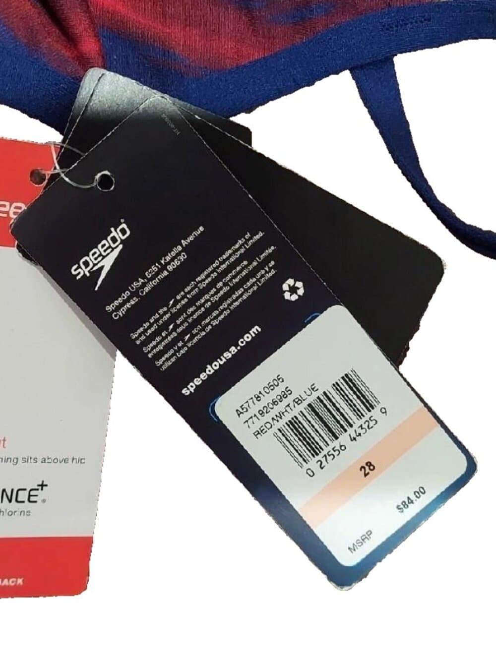 Speedo Swimsuit Endurance Racing New Tag Black Blue Red Suit Woman 28 - Thumbnail 3