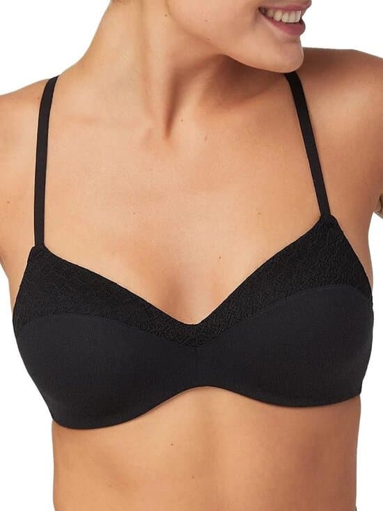 Maidenform Pure Comfort Wireless Bra/Demi-Racerback Black DM220C NWT - XL - Thumbnail 4