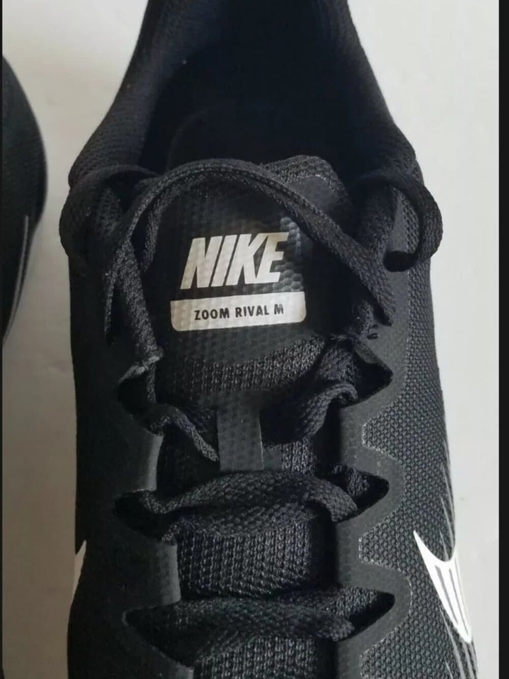 Nike Zoom Rival M9 Racing Track and Field Shoes Black White Lightweight Men's 13 - Thumbnail 6