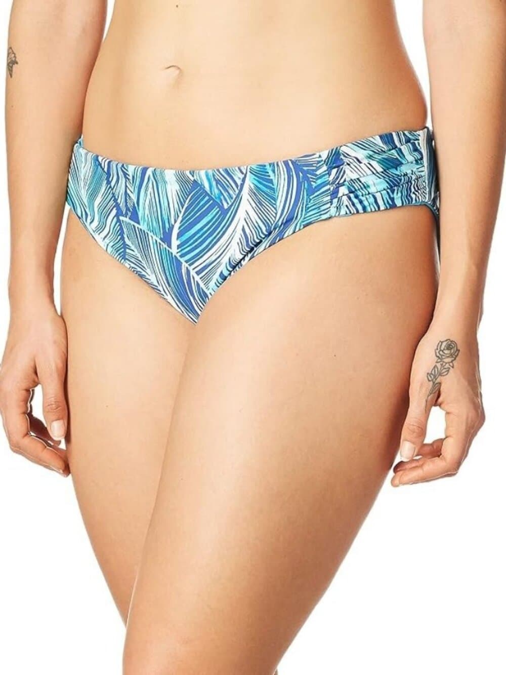La Blanca Women's Standard Side Shirred Hipster Bikini Swimsuit Bottom, Size 16 - Thumbnail 3