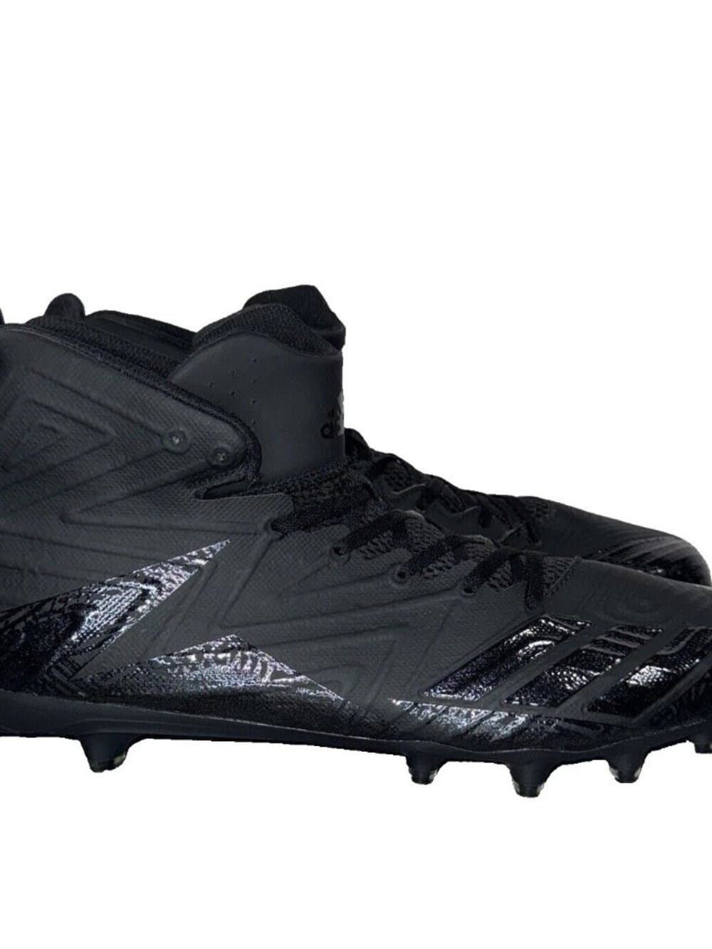 Adidas Freak X Carbon Mid 'Triple Black' Men's Football Cleats Size 18 - Thumbnail 3