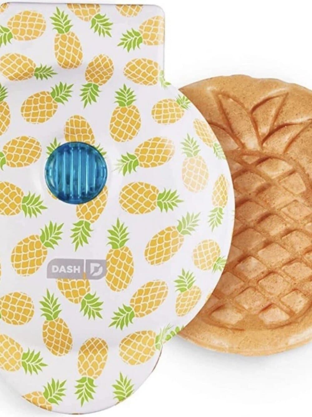 Dash Pineapple Mini Waffle Maker, 4" Nonstick Cooking Surface, 350 Watts - Thumbnail 4