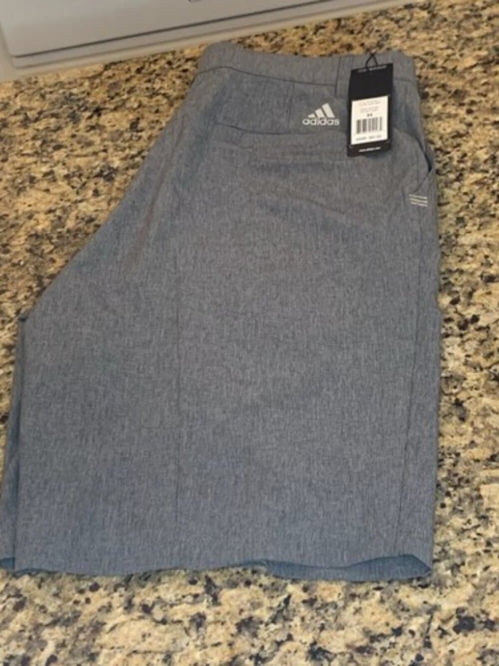 NWT Adidas Ultimate 365 Stretch Golf Shorts 34 Dark Grey Heather - Thumbnail 2