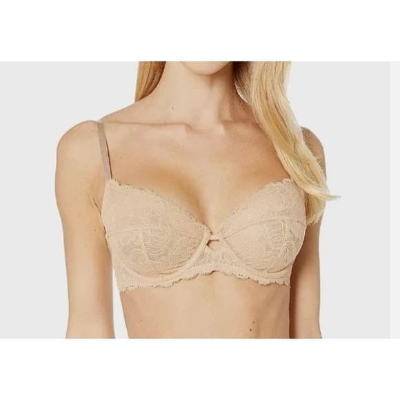 NEW 42D Calvin Klein Seductive Comfort Unlined Lace Bra QF1741-265 - Thumbnail 3