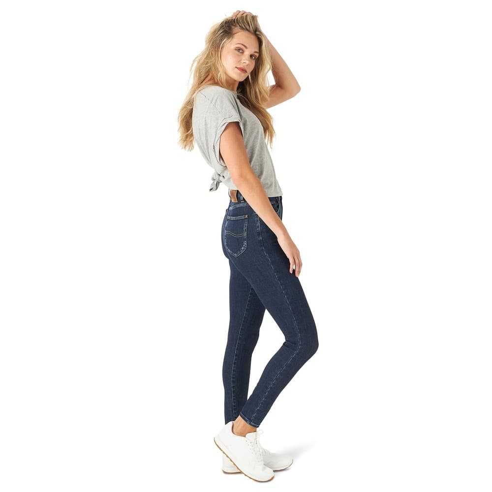 Lee Women's High Rise Skinny Jean, with That, 35 (US 20) - Thumbnail 3