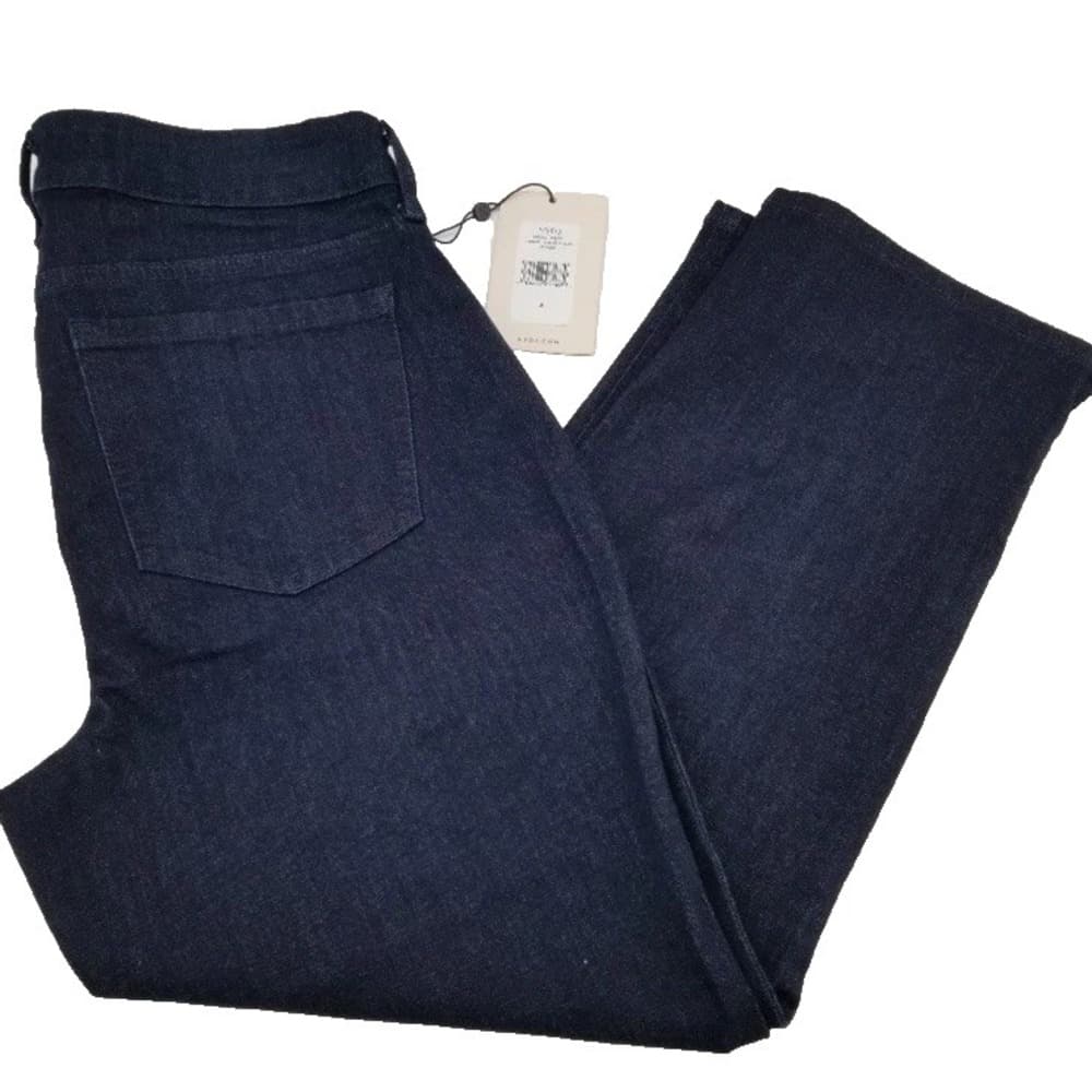 NWT NYDJ Jeans Capri Denim Jeans in Cool Embrace Size 8 Dark Wash - Thumbnail 3
