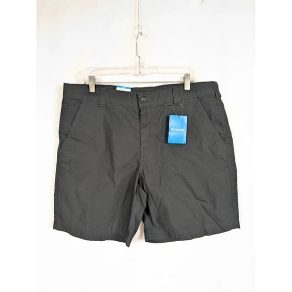 NEW Columbia Shorts Mens LIGHTWEIGHT Cotton Grey 52 x 10 - Thumbnail 2