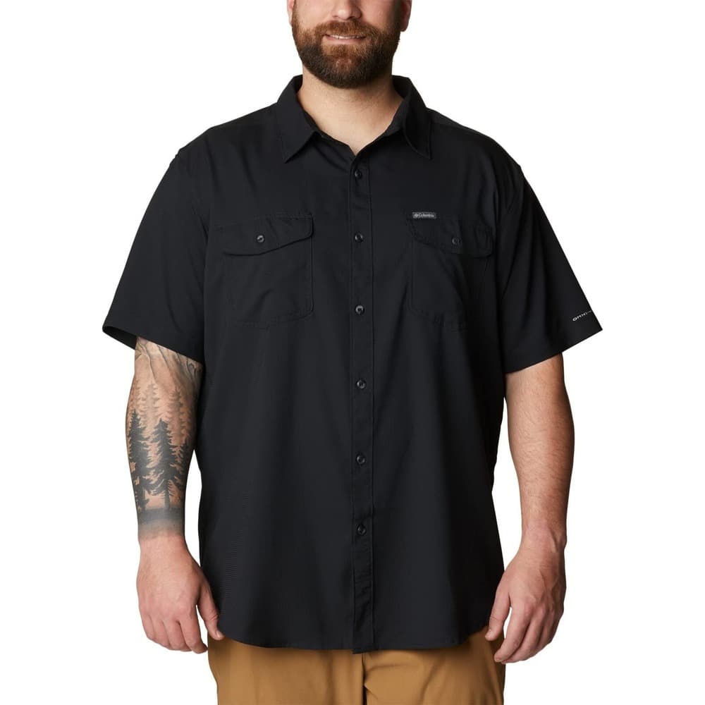 Columbia Men's Big & Tall Utilizer II Solid Short Sleeve Shirt, ICY Morn, 3X B&T - Thumbnail 5